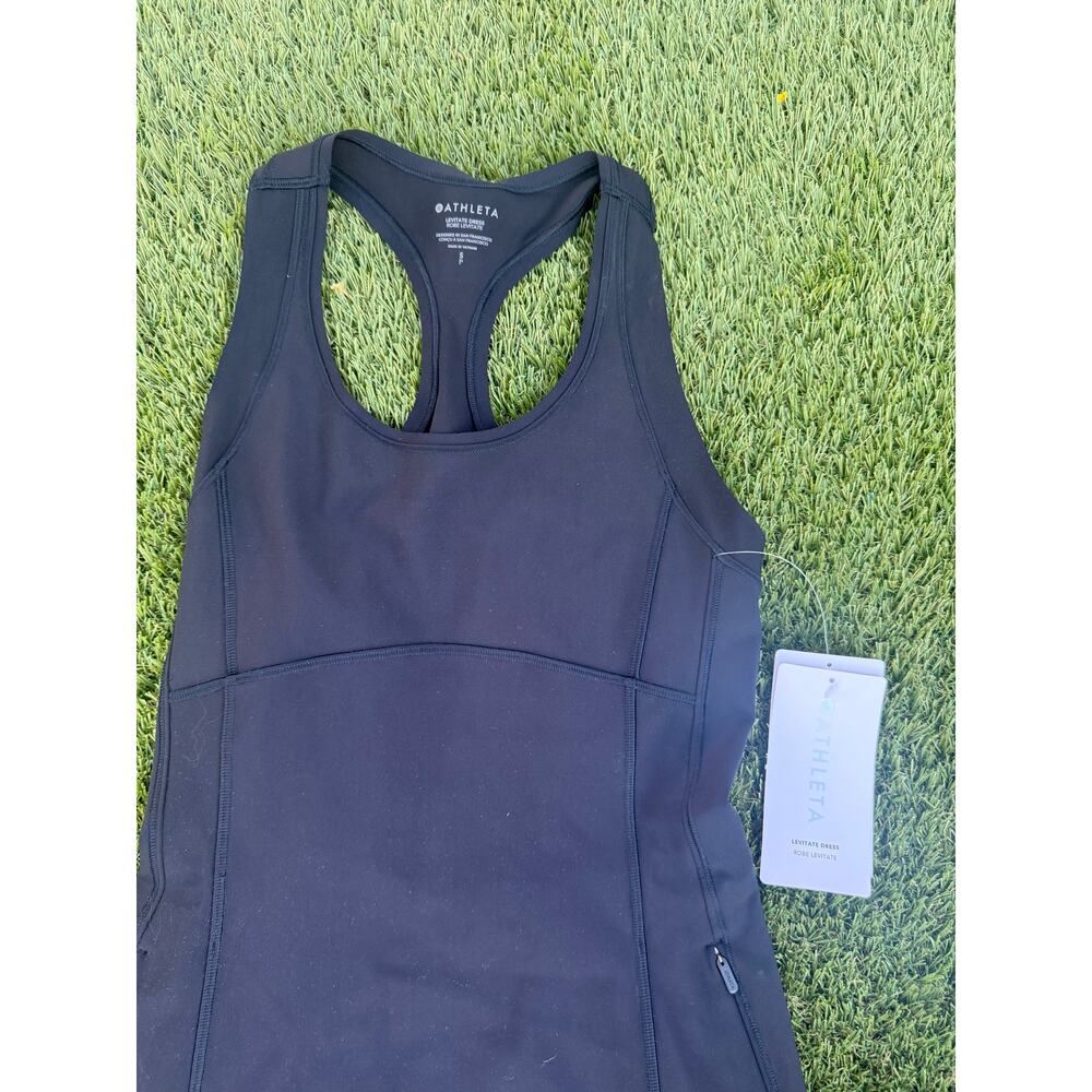 NEW Athleta Levitate Dress Black Women's Sz S Tennis Golf Athletic NWT - Picture 2 of 7